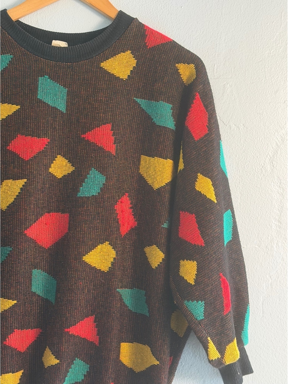 Vintage Geometric Pattern Acrylic Sweater - Picture 6 of 7
